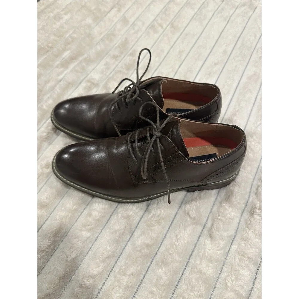 Bruno Marc Men’s Faux Leather Dress Shoes Size 8.5M